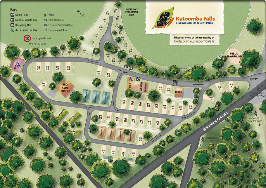 Katoomba park map