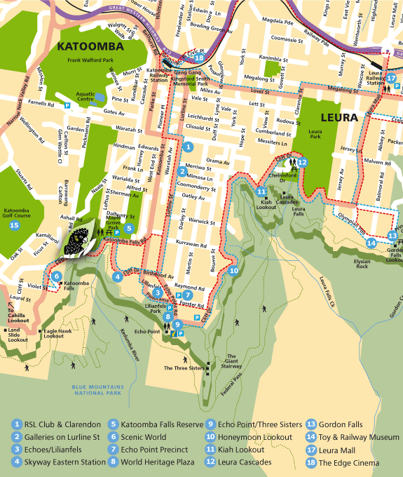 Katoomba Map